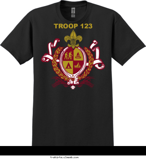 TROOP 123 T-shirt Design 