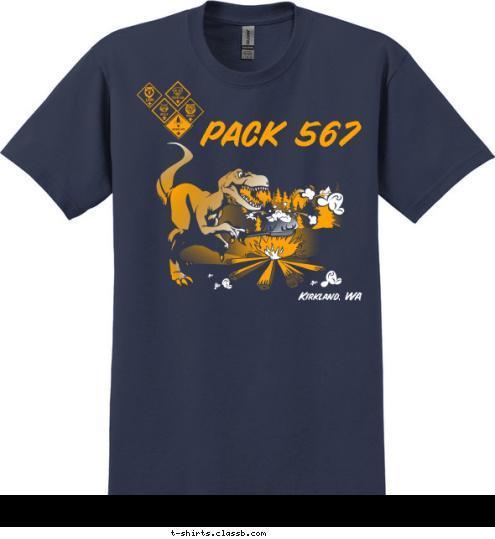 .com www. Pack 567 PACK 567 Kirkland, WA T-shirt Design 