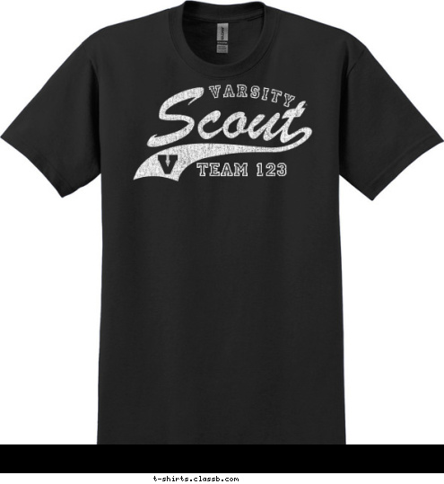Your text here TEAM 123 VARSITY T-shirt Design SP537