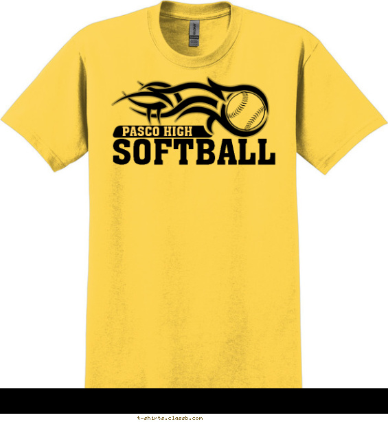 Softball with Tribal Shirt T-shirt Design