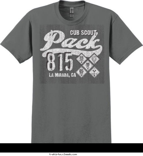 815 La Mirada, CA CUB SCOUT T-shirt Design 