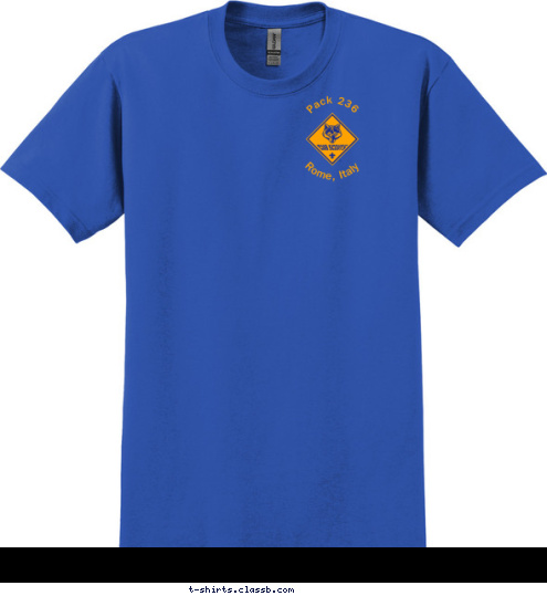 CITY, STATE PACK 123 Pack 236 Rome, Italy T-shirt Design 