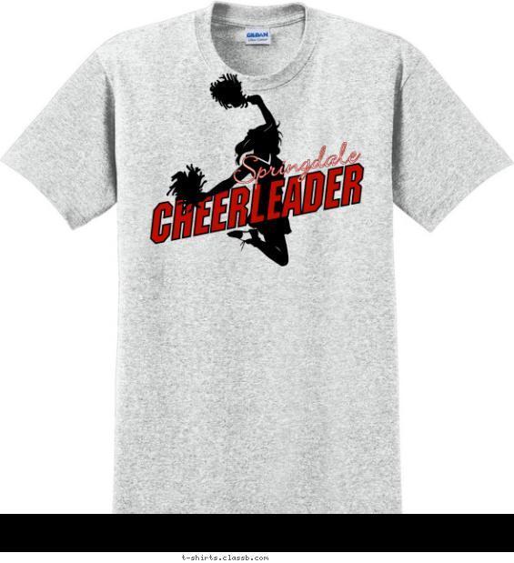 Rockin' Cheerleader T-shirt Design