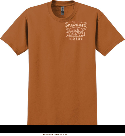 1912 Since Troop 123 City, State T-shirt Design 