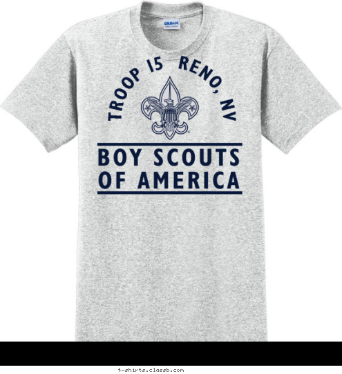 TROOP 15  RENO, NV T-shirt Design 