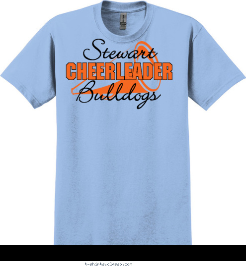 Bulldogs Stewart CHEERLEADER T-shirt Design SP270