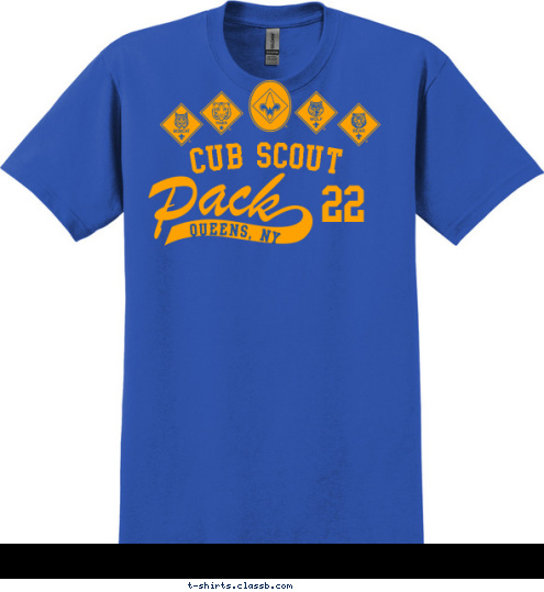 Queens, NY 22 CUB SCOUT T-shirt Design 