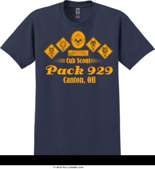 Pack 929 Canton, OH Cub Scout  T-shirt Design 