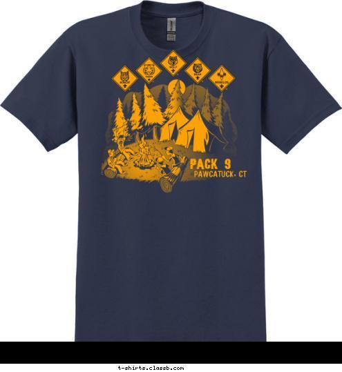 PACK 9 Pawcatuck, CT T-shirt Design 