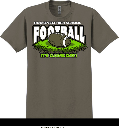 ROOSEVELT HIGH SCHOOL IT'S GAME DAY! T-shirt Design SP2360