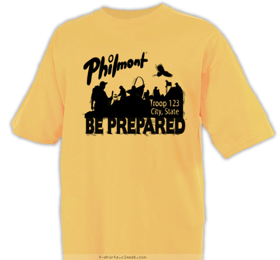 BSA Be Prepared Crew Shirt 2 T-shirt Design