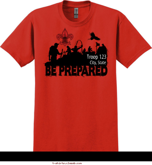 Troop 123 City, State T-shirt Design SP2605