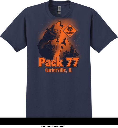 Carterville, IL Pack 77 T-shirt Design 