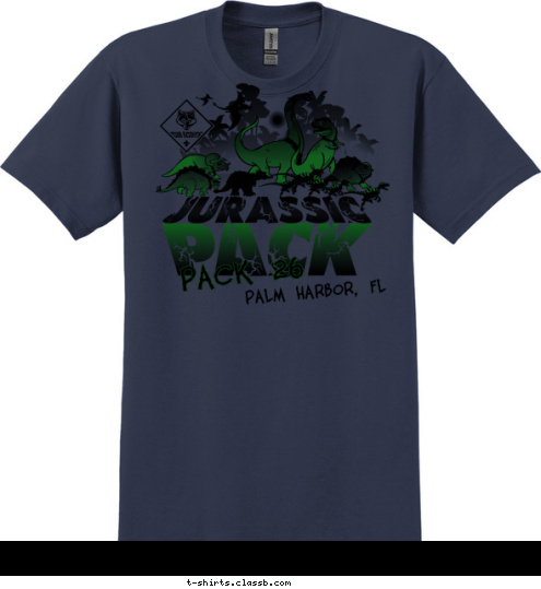 Pack 26 Palm Harbor, FL T-shirt Design 