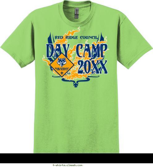 2018 DAY CAMP RED RIDGE COUNCIL T-shirt Design SP6978