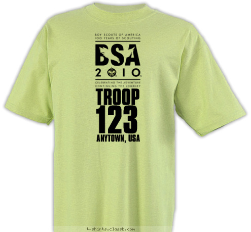 TROOP 123 ANYTOWN, USA T-shirt Design SP2180