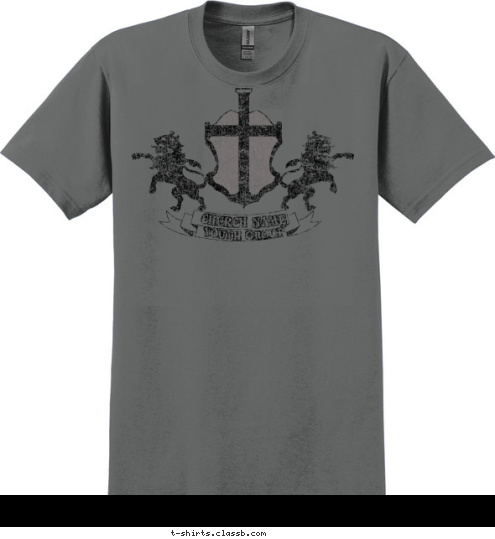 CHURCH NAME CHURCH NAME YOUTH GROUP T-shirt Design SP1937