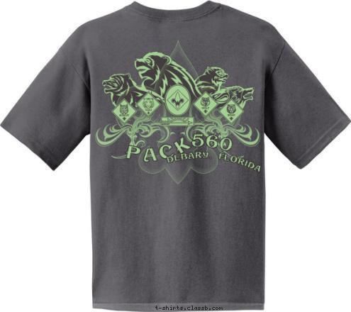 K PACK 560 Debary, Florida
 Debary, Florida DO YOUR BEST 560 CUB SCOUT PACK T-shirt Design 