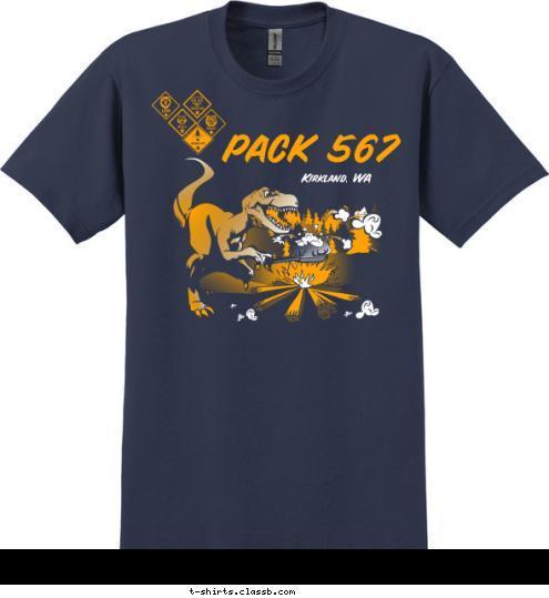 .com www. Pack 567 PACK 567 Kirkland, WA T-shirt Design 