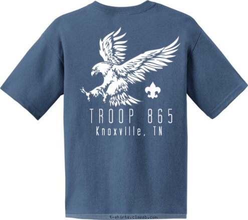 Knoxville, TN Knoxville, TN TROOP 865 865 TROOP T-shirt Design 