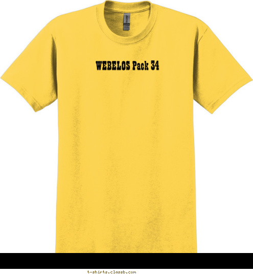 WEBELOS Pack 34 T-shirt Design 