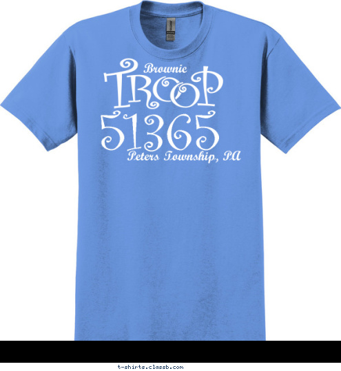 Peters Township, PA Brownie 51365 T-shirt Design 