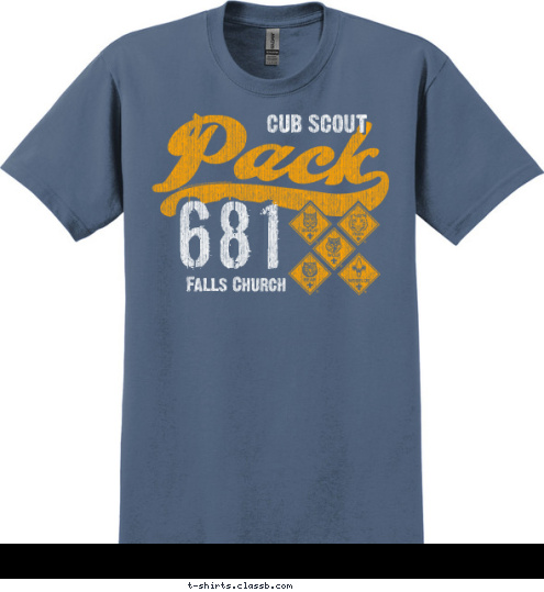 New Text Pack 123 * City, State 681
 Falls Church CUB SCOUT T-shirt Design 