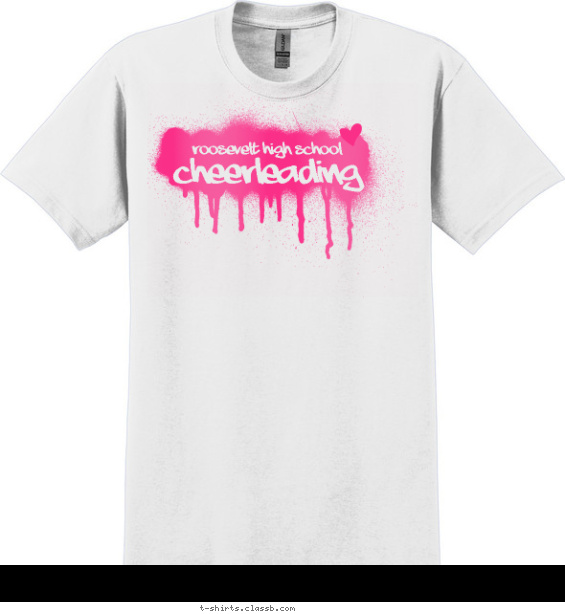 Paint drip Cheerleading T-shirt Design