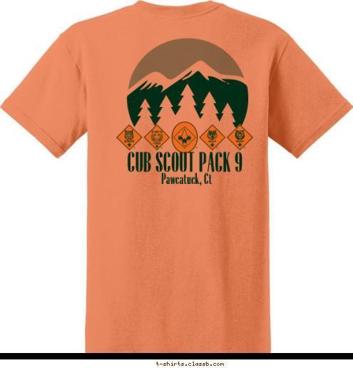 Pawcatuck, Ct CUB SCOUT PACK 9 T-shirt Design 