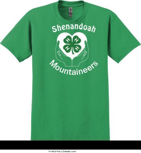 Mountaineers Jefferson County, WV Shenandoah  T-shirt Design 