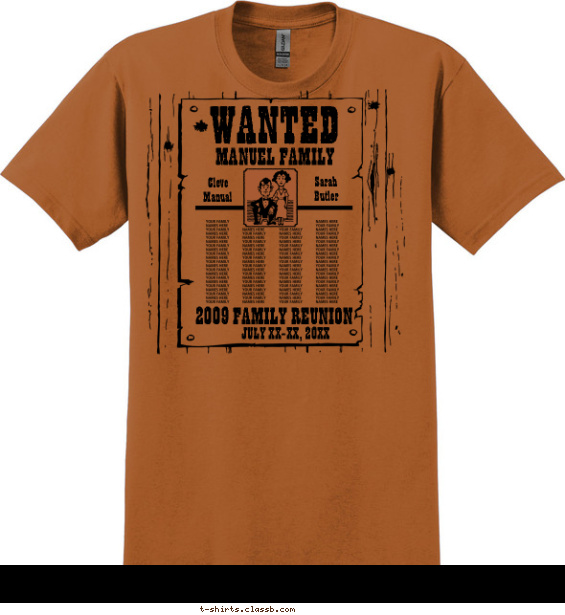 Wanted Poster T-shirt Design