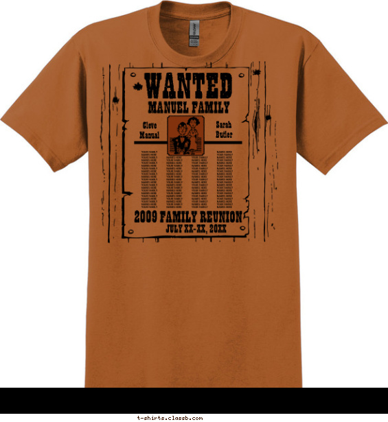 Wanted Poster T-shirt Design