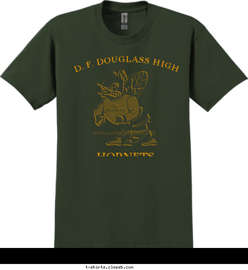 D. F. DOUGLASS HIGH UNIFIED CLASS REUNION RETURNS IN 2013!!! HORNETS T-shirt Design 