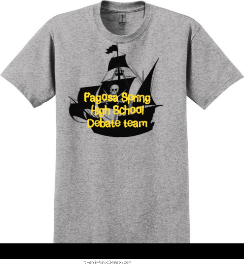 New Text Pagosa Spring 
High School
Debate team T-shirt Design 