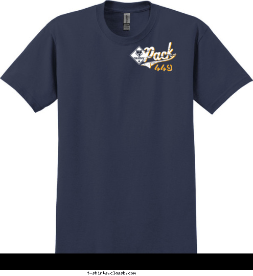 449 BOBCATS
TIGERS
WOLVES
BEARS
WEBELOS PHILADELPHIA, PA CUB SCOUT PACK 449 T-shirt Design 