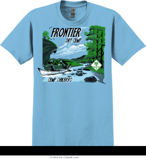 CAMP OAKARRO DAY CAMP FRONTIER FRONTIER T-shirt Design 