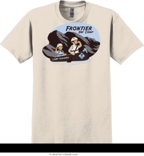 Day Camp CAMP OAKARRO Frontier T-shirt Design 