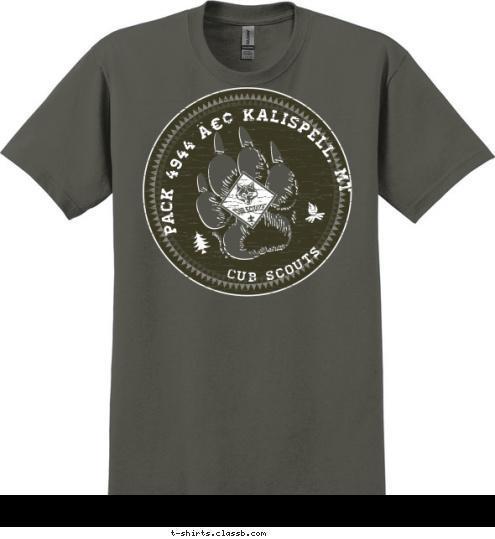 CUB SCOUTS PACK 4944 • Kalispell, MT  T-shirt Design 