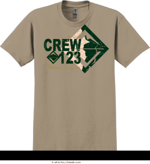 CREW
123 T-shirt Design 