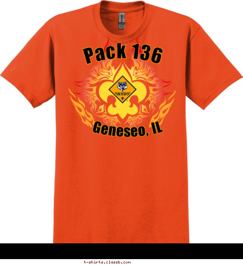 Pack 136 Geneseo, IL T-shirt Design 