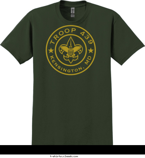 Kensington, MD TROOP 439 T-shirt Design 