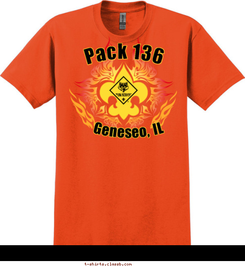 Pack 136 Geneseo, IL T-shirt Design 