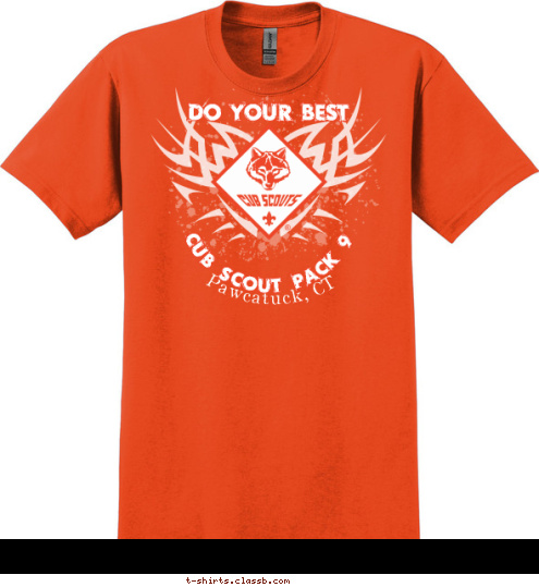 CUB SCOUT PACK 9 Pawcatuck, CT DO YOUR BEST T-shirt Design 