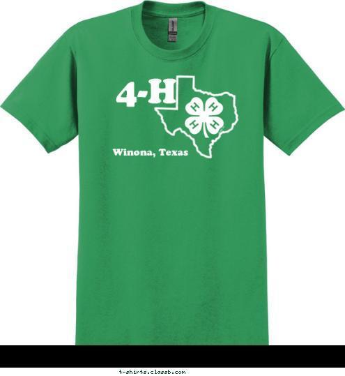 Custom T-shirt Design Winona 4-H Club