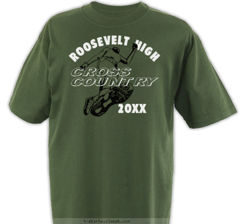 CROSS
COUNTRY 2012 ROOSEVELT HIGH T-shirt Design SP274