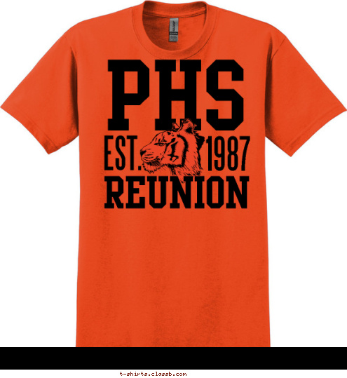 REUNION PHS EST. 1987 T-shirt Design 