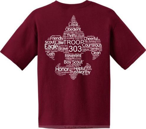 303 TROOP 303 WEBSTER GROVES, MO TROOP T-shirt Design 