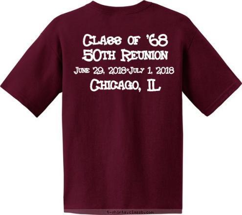 ROOSEVELT HIGH SCHOOL EAGLES 2011-2012 2010-2011 June 29, 2018-July 1, 2018 HIRSCH HIGH SCHOOL Class of '68
50th Reunion 

Chicago, IL Huskies T-shirt Design 