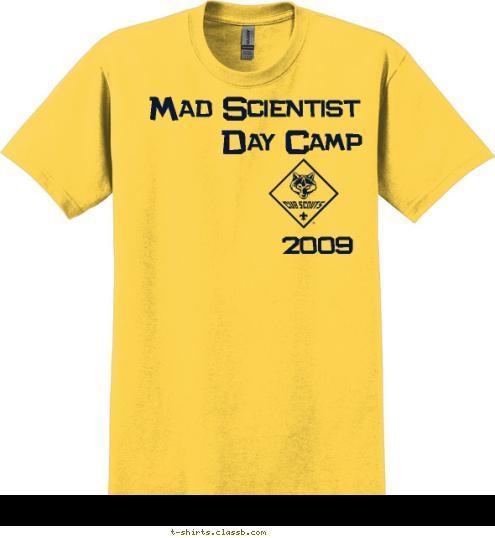 2009 Day Camp 2009 Day Camp Mad Scientist T-shirt Design 