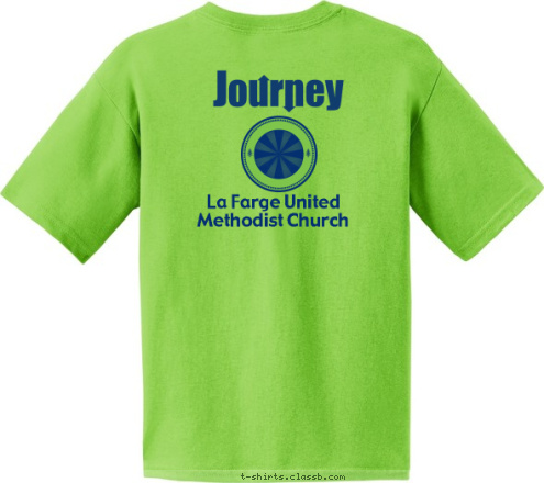 New Text La Farge United 
Methodist Church Journey Youth Group PROUD TO BE A MEMBER OF T-shirt Design 